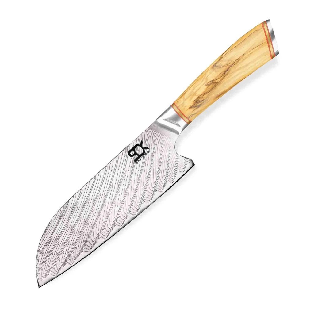 foto N�� Santoku 175 mm SOK Olive Sunshine Damascus